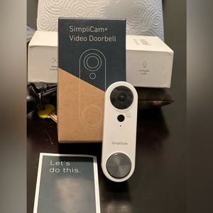 SimpliSafe - Video Doorbell Pro - Wired - White